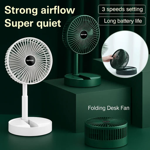 Mini USB Hand Fan – 3 Speed | Portable Cooling for Office, Travel, Outdoors
